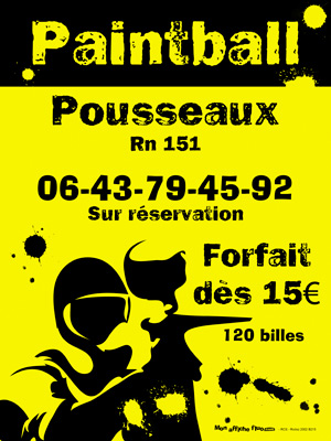 Affiche Paintball